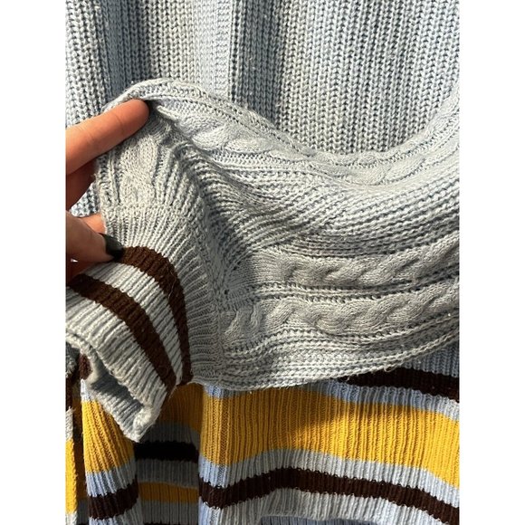 Anthropologie Womens Striped Slouchy Sweater Size Medium Pullover - Picture 14 of 14